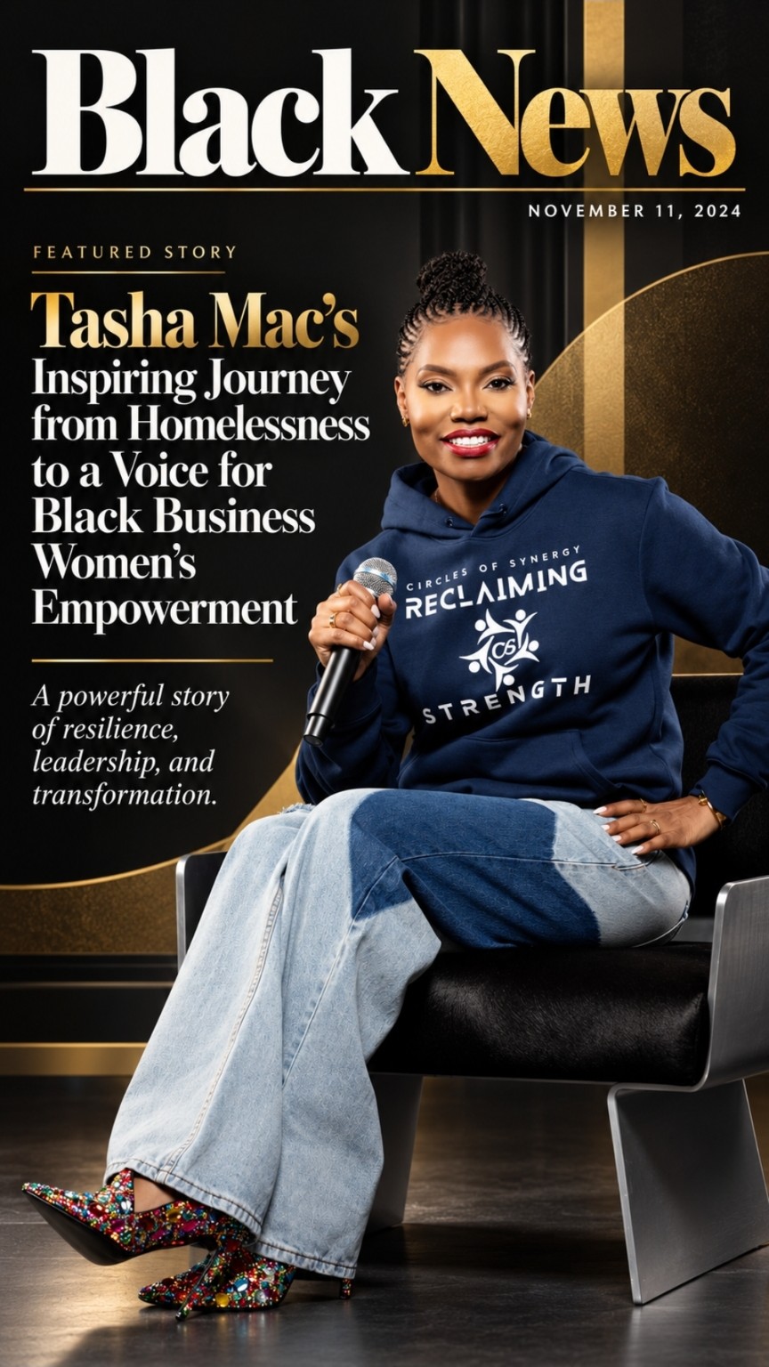 Black News featured story — Tasha Mac’s Inspiring Journey from Homelessness to a Voice for Black Business Women’s Empowerment, November 11, 2024